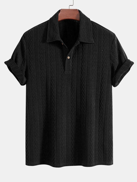 Geometrisches Jacquard-Polo – Ben