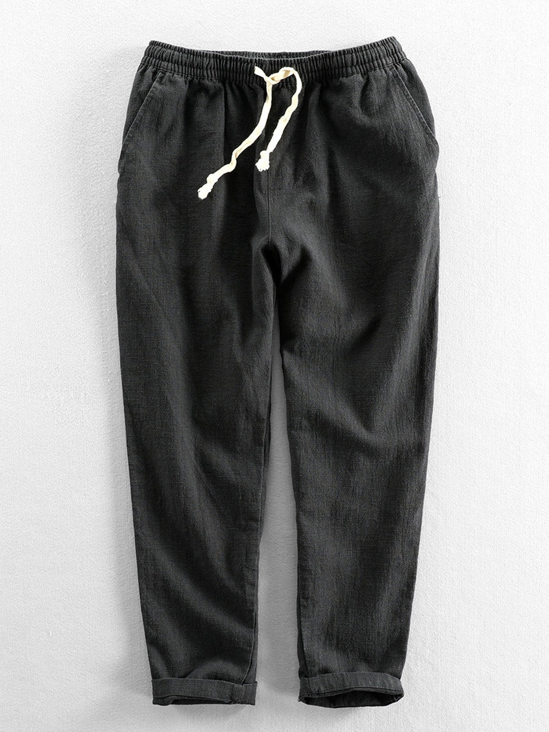 Cotton Blend Cropped Pants