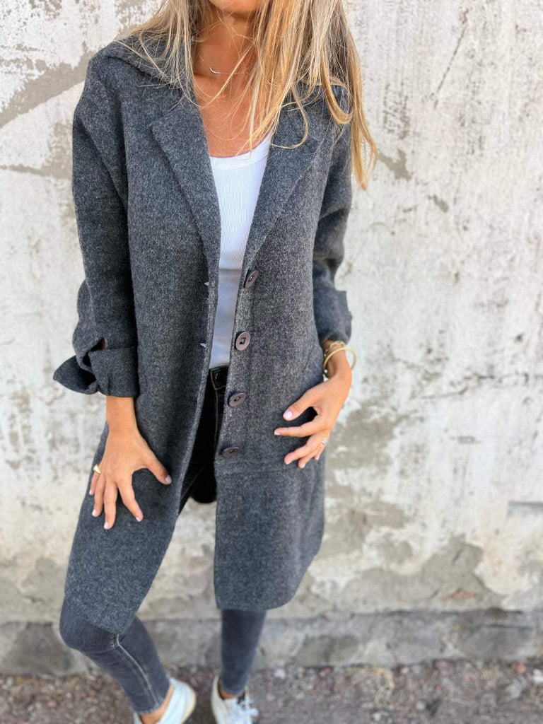 Heidi-Mode | Lässiger Lange Damen Herbstmantel