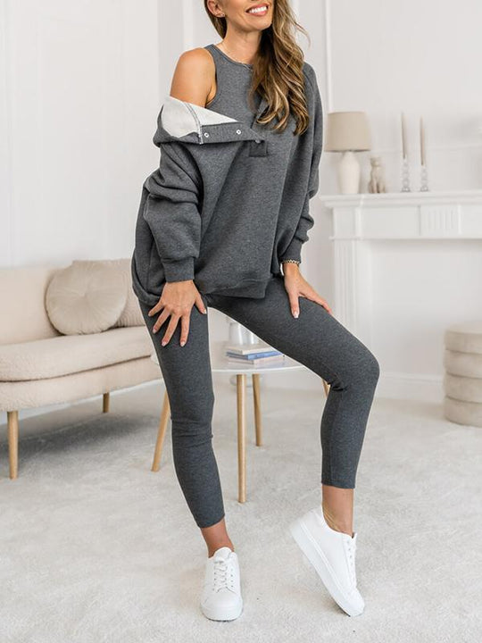 Heidi-Mode | Modisches Damen Sweatshirt Set mit Jogginghose