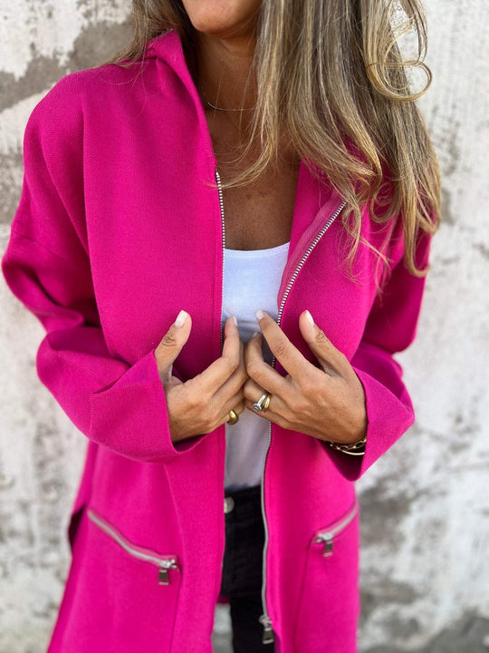 Heidi-Mode | Vest Met Rits Lange Mouw