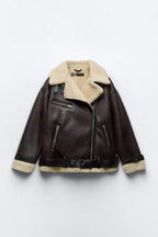 Braun Lederjacke