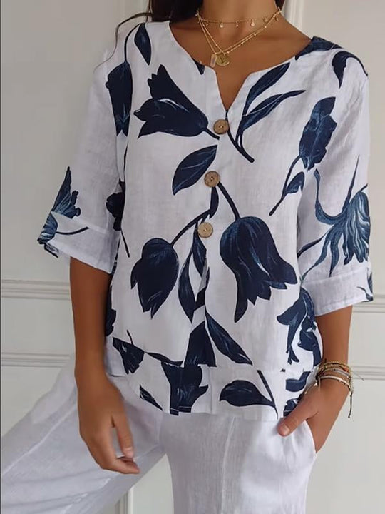 Heidi-Mode | Casual Hemd Mit Druck