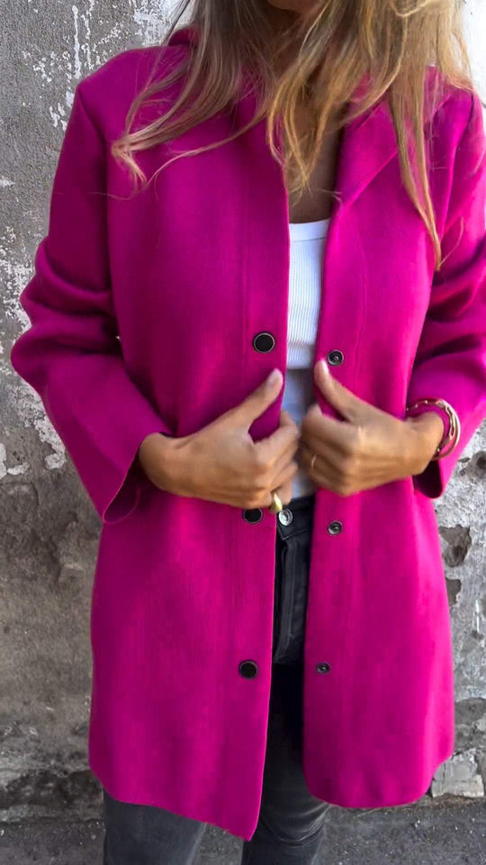 Heidi-Mode | Lässig Singlebreasted Hooded Jacket