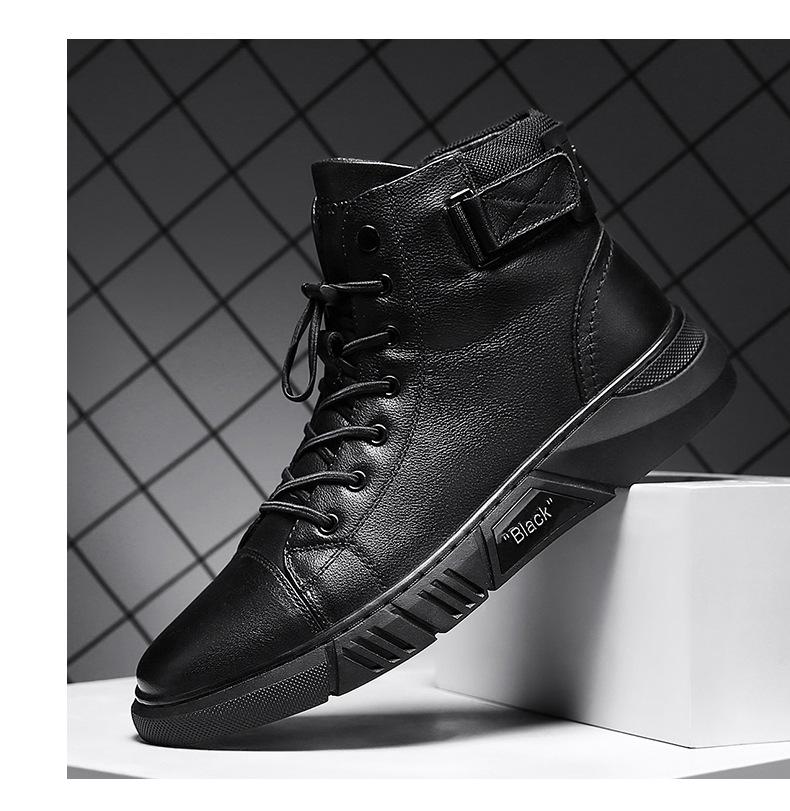 Heidi-Mode | Robuste Schwarze Herrenschuhe