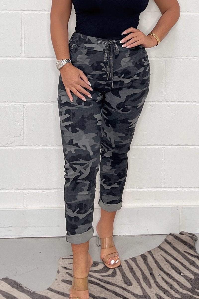 Bequemer Stilvolle Camouflage Hose