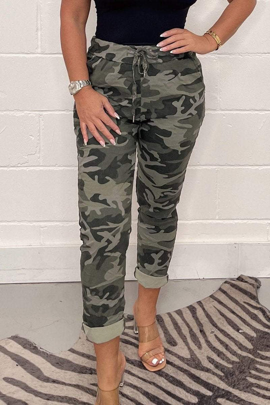 Bequemer Stilvolle Camouflage Hose