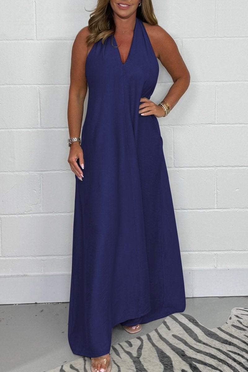 Heidi-Mode | Damen Halfter Abendkleid Ärmellos