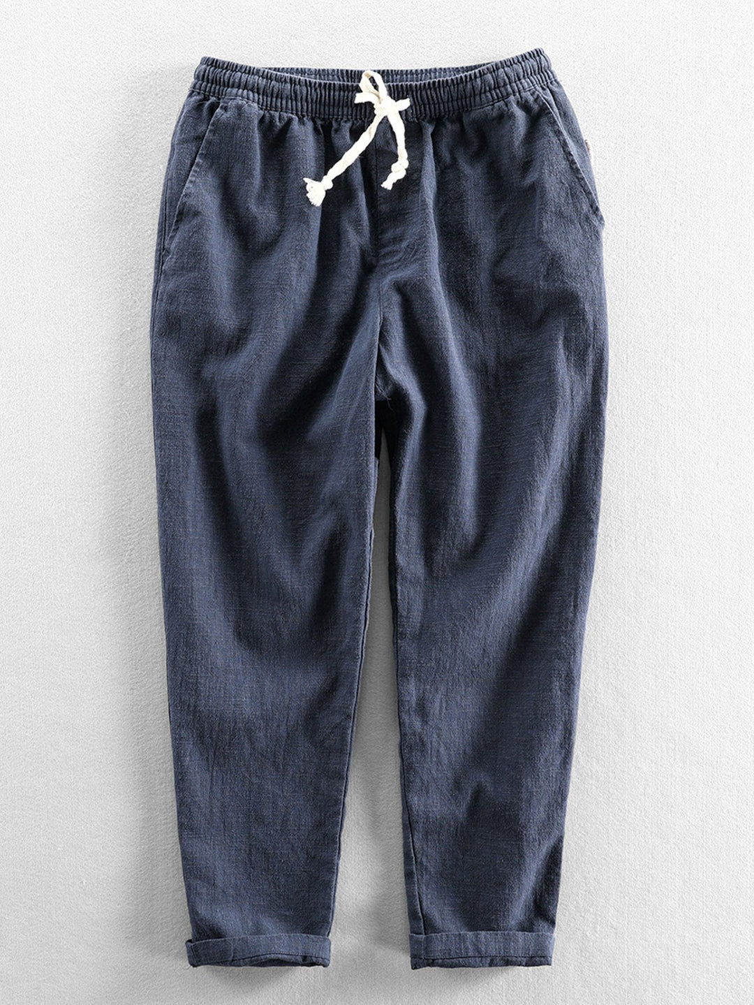 Cotton Blend Cropped Pants