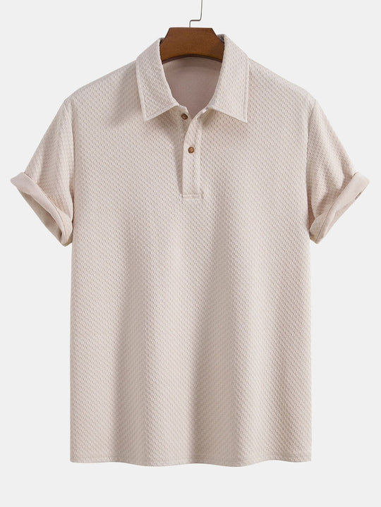 kariertes Jacquard-Poloshirt