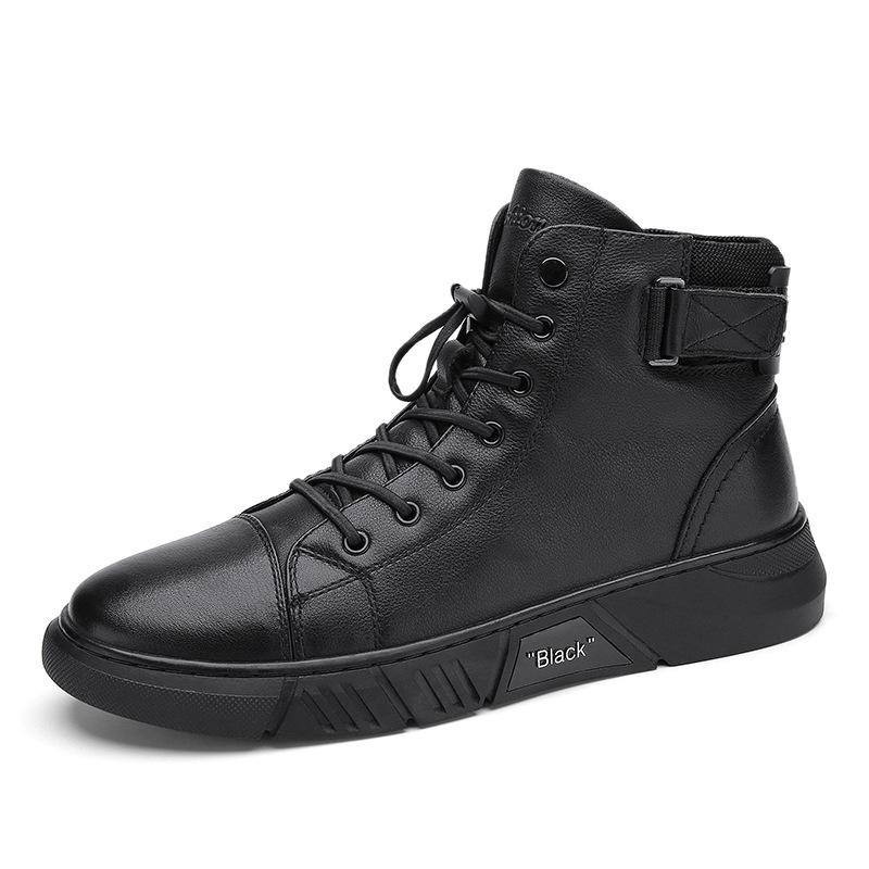 Heidi-Mode | Robuste Schwarze Herrenschuhe