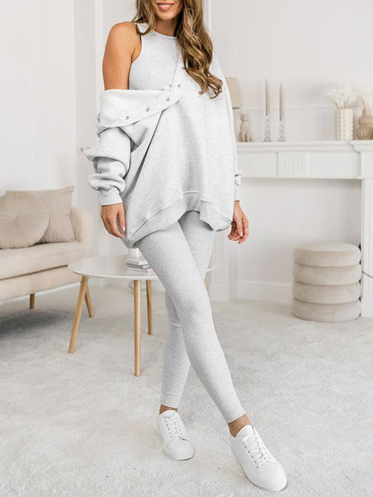 Heidi-Mode | Modisches Damen Sweatshirt Set mit Jogginghose