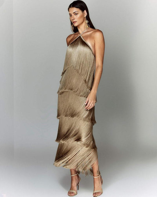 Elegantes und stilvolles Kleid mit Fransen