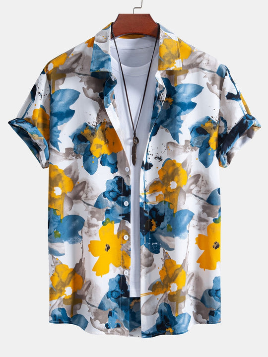 Floral Print Button Up Shirt