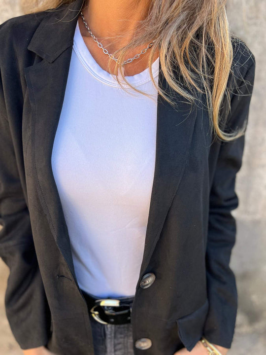 Heidi-Mode | Mantel aus Wildlederimitat