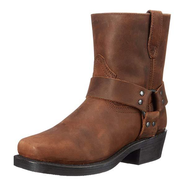 Heidi-Mode | Westliche Cowboystiefel mit Reißverschluss An Der Seite für Herren