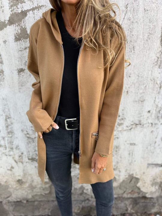 Heidi-Mode | Vest Met Rits Lange Mouw