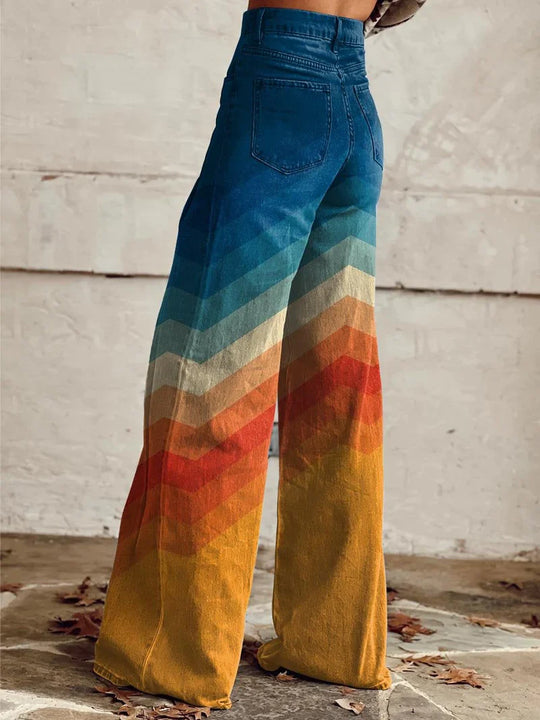 Heidi-Mode | Bedruckte Weite Hose