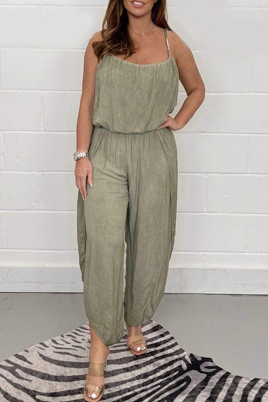 Casual Strumpfhalter Jumpsuit