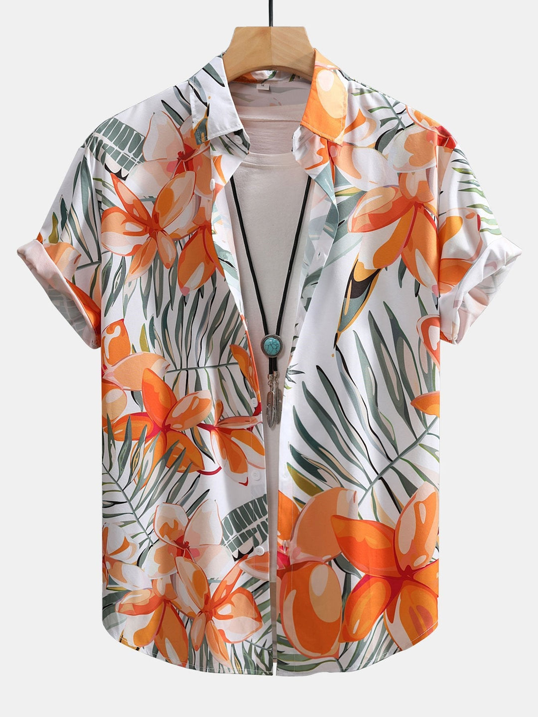 Plants Print Button Up Shirt