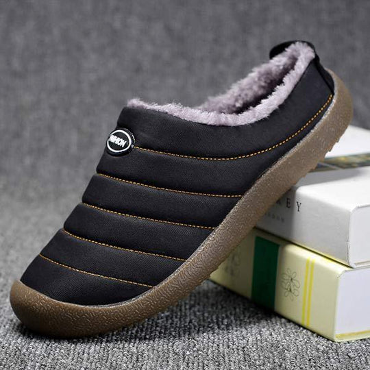 Heidi-Mode Bequeme warme Fleece-Halbschuhe für Herren