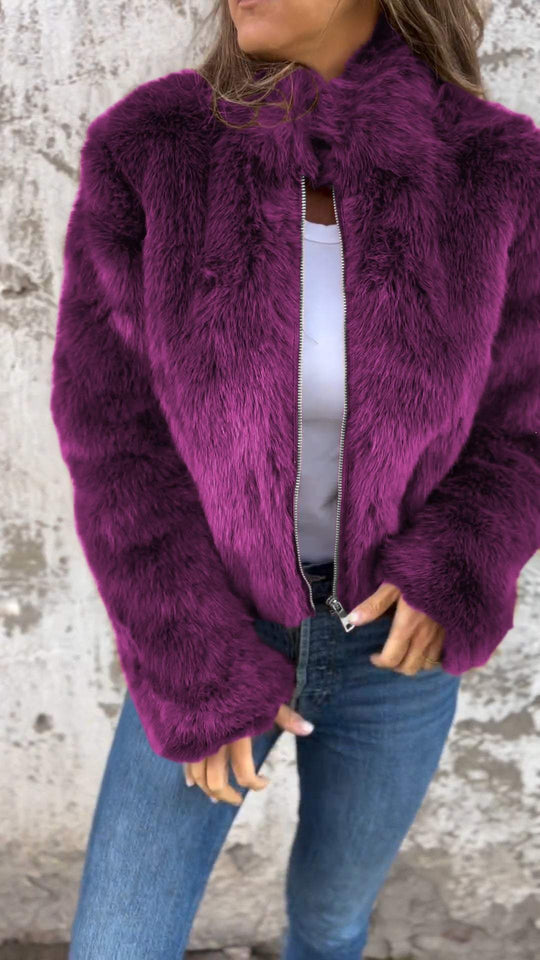 Heidi-Mode | Luxuriöse Felljacke