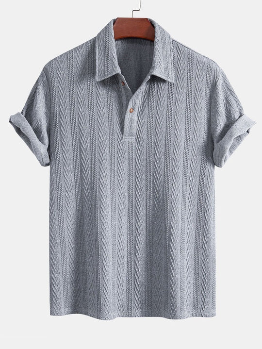 Geometrisches Jacquard-Polo – Ben