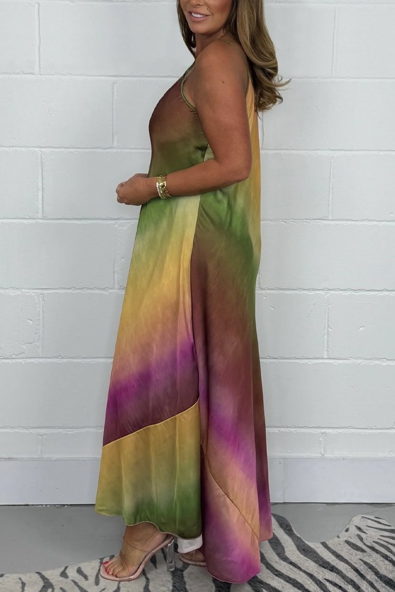 – Luxuriöses Maxi-Slip-Kleid