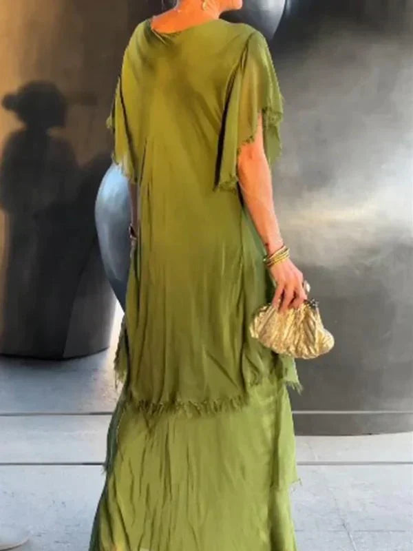 Heidi-Mode | Elegante Lange V-Ausschnitt und Mode Kuchen