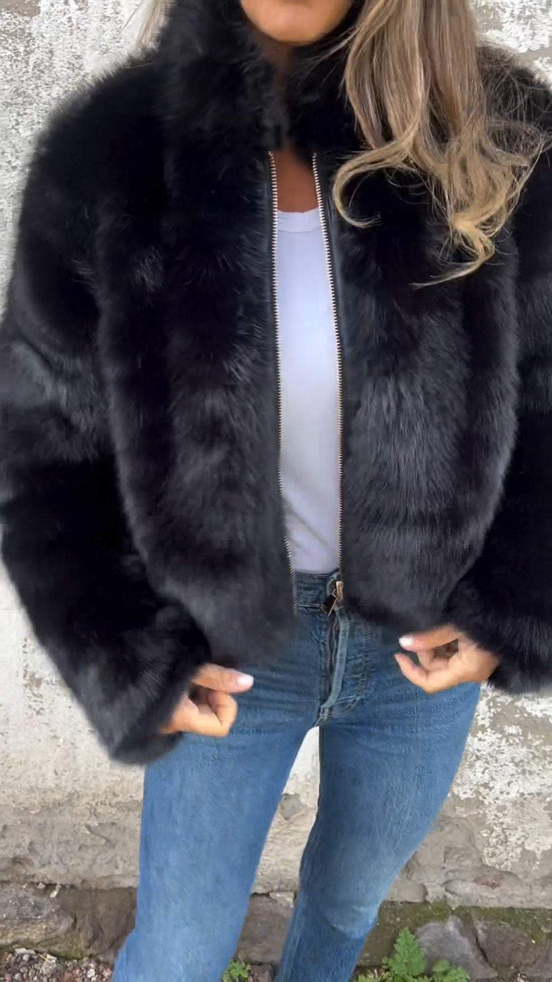 Heidi-Mode | Luxuriöse Felljacke