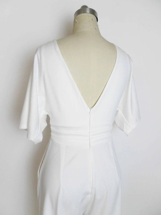 Heidi-Mode | Eleganter V-Ausschnitt Jumpsuit
