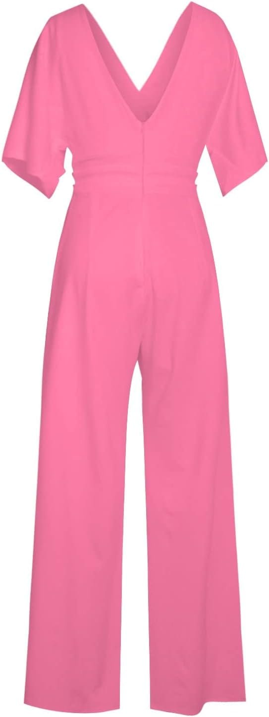 Heidi-Mode | Eleganter V-Ausschnitt Jumpsuit