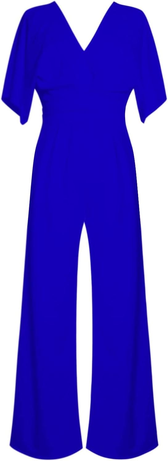 Heidi-Mode | Eleganter V-Ausschnitt Jumpsuit