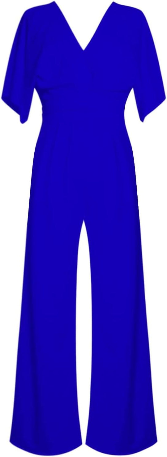 Heidi-Mode | Eleganter V-Ausschnitt Jumpsuit
