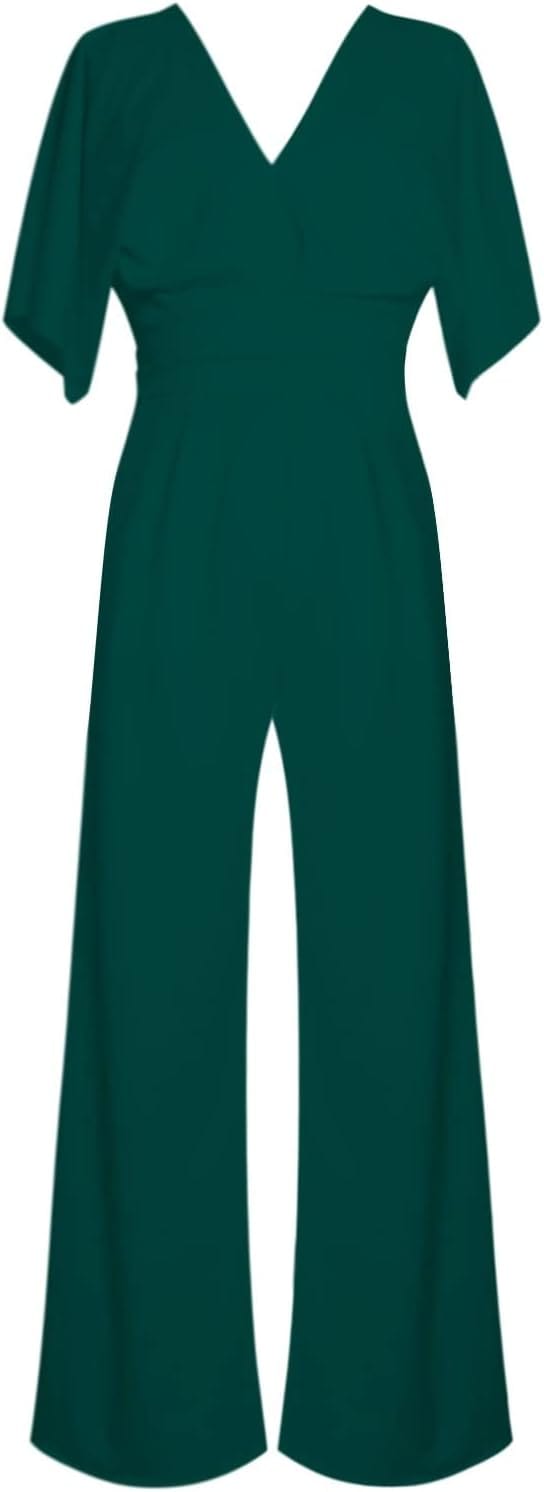 Heidi-Mode | Eleganter V-Ausschnitt Jumpsuit