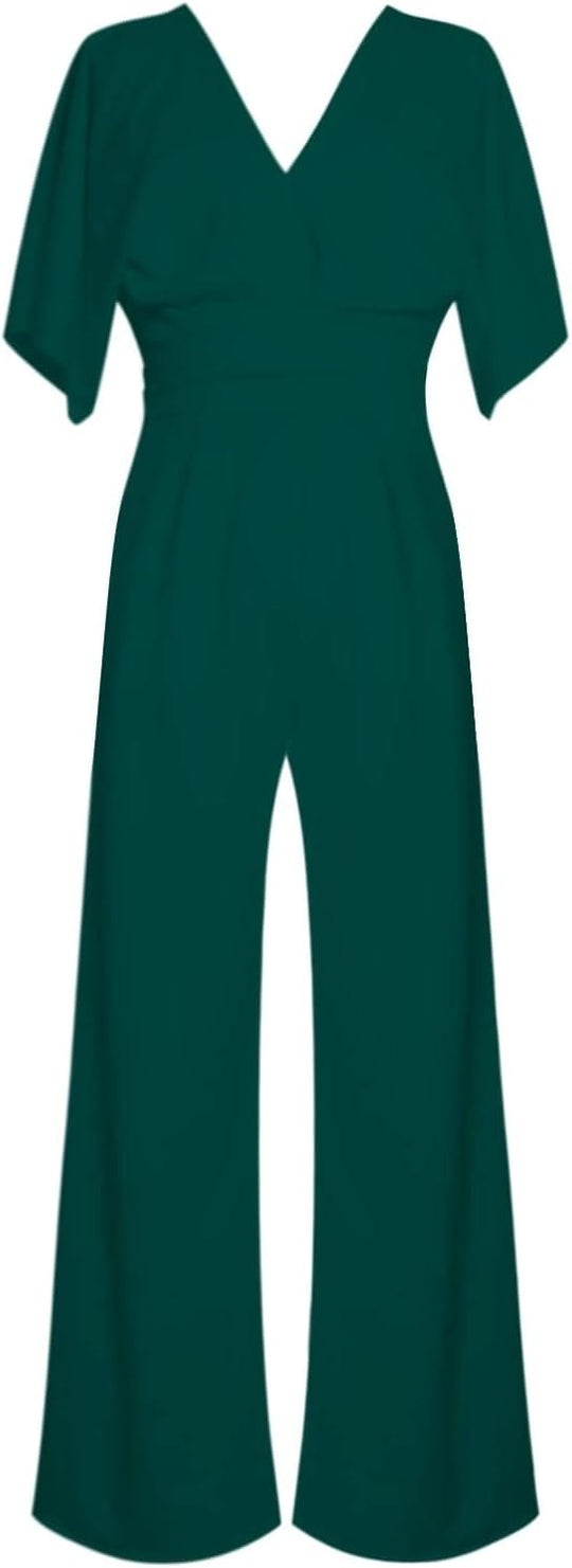 Heidi-Mode | Eleganter V-Ausschnitt Jumpsuit