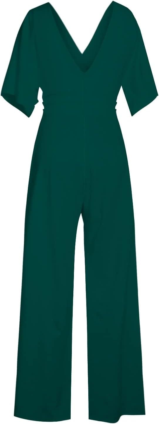 Heidi-Mode | Eleganter V-Ausschnitt Jumpsuit