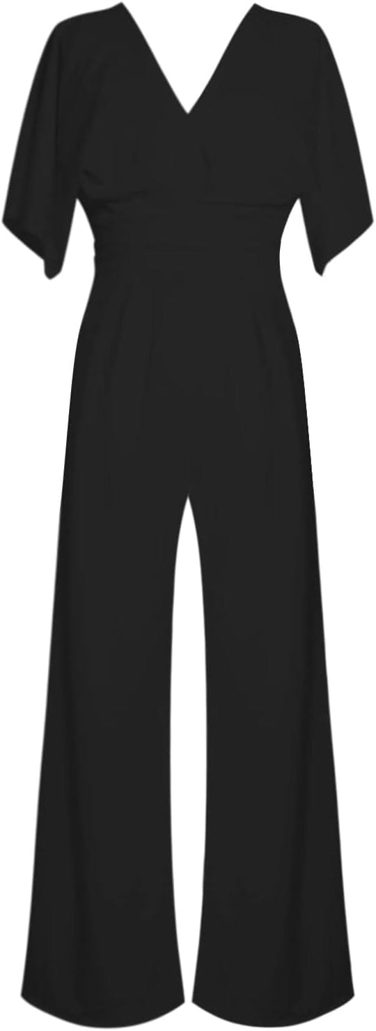 Heidi-Mode | Eleganter V-Ausschnitt Jumpsuit