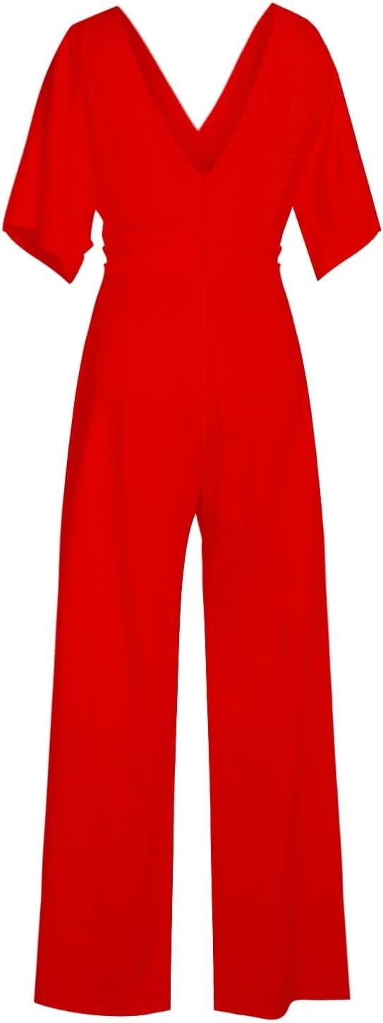 Heidi-Mode | Eleganter V-Ausschnitt Jumpsuit