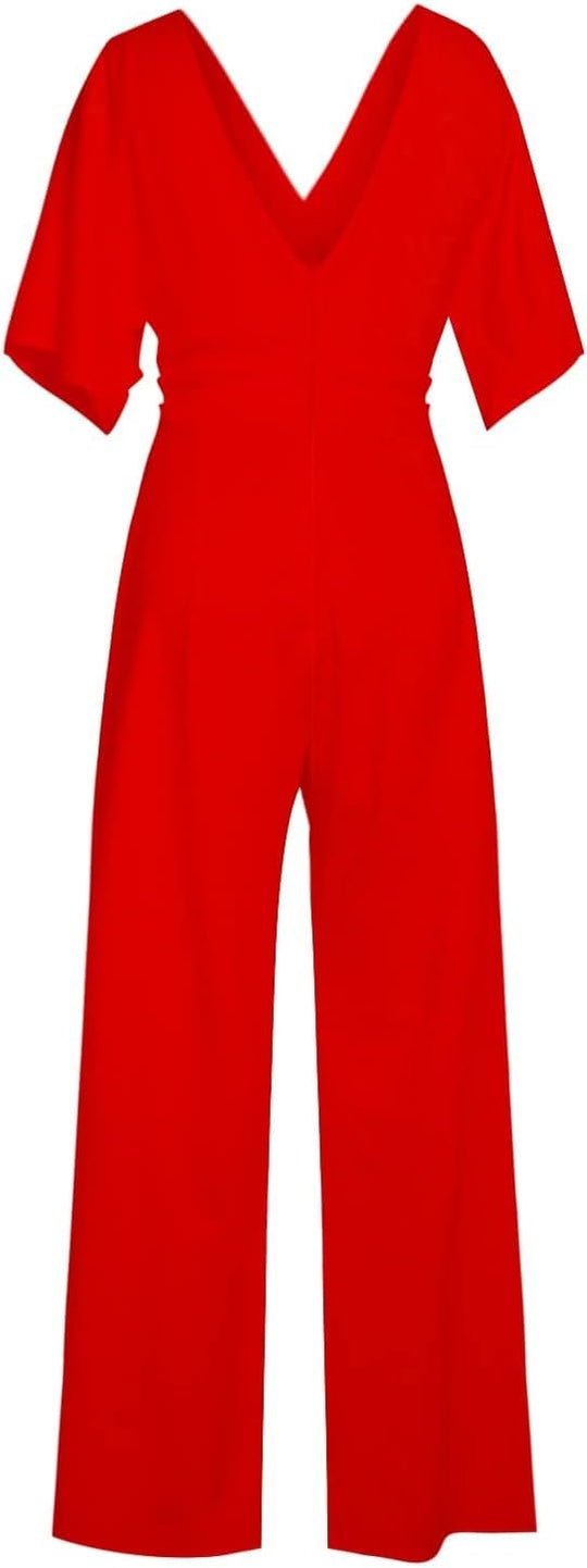 Heidi-Mode | Eleganter V-Ausschnitt Jumpsuit