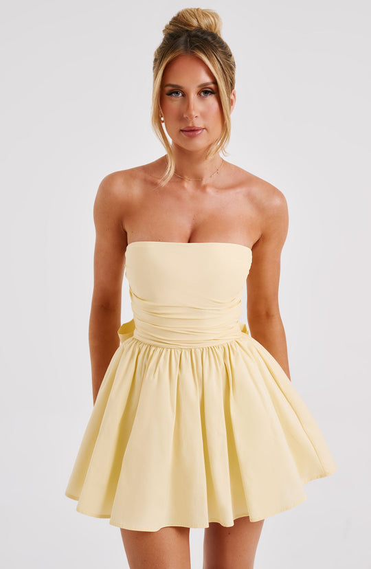 Mini Dress - Lemon