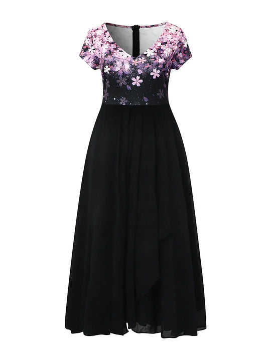 Heidi-Mode | Spitzen Midi Kleid Cade Blumen und Eleganz