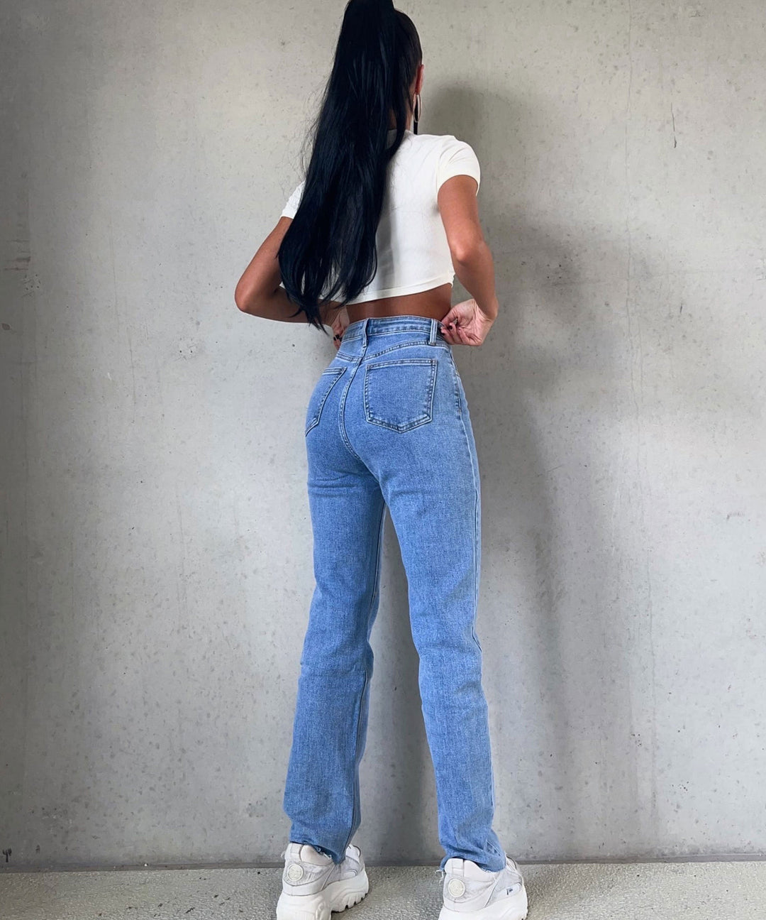 Wide Leg Jeans Heart