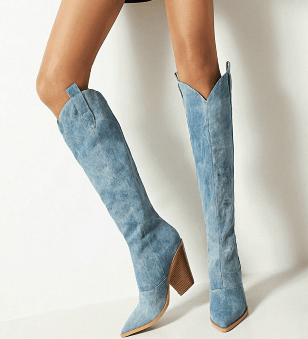 Heidi-Mode | Trendige Kniehohe Stiefel mit Hohem Absatz