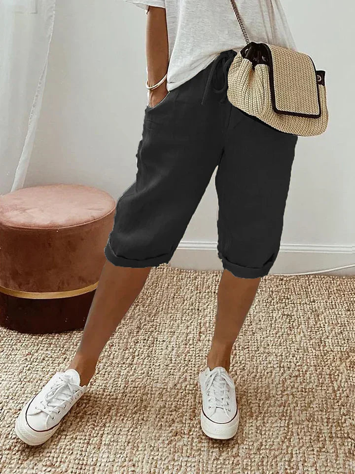 Heidi-Mode | Damen Shorts Baumwolle und Leinen