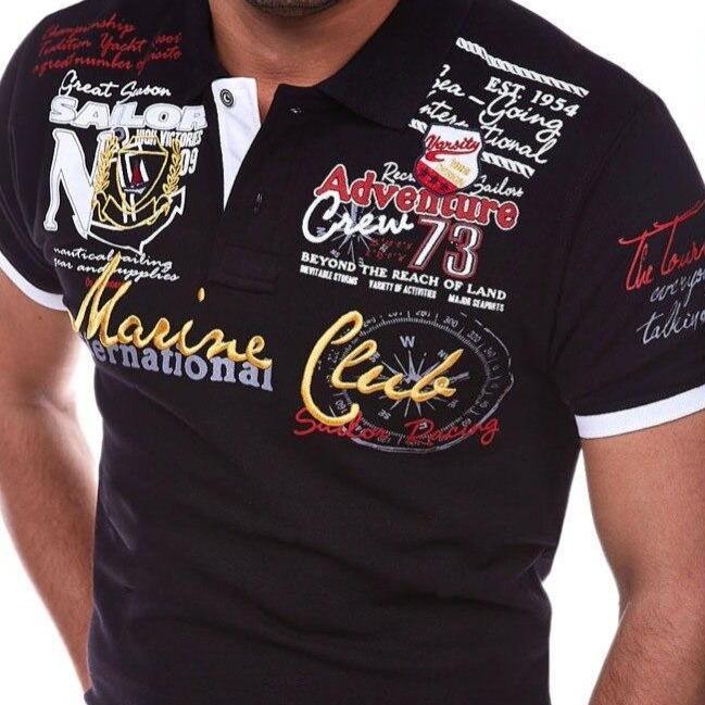 Heidi-Mode | Poloshirt mit Buchstaben für Herren