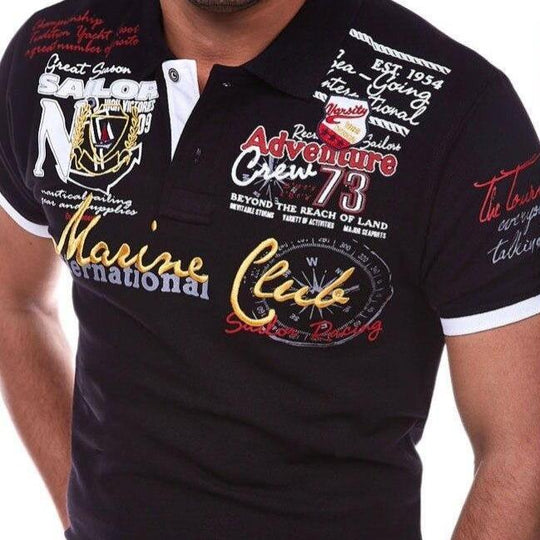 Heidi-Mode | Poloshirt mit Buchstaben für Herren