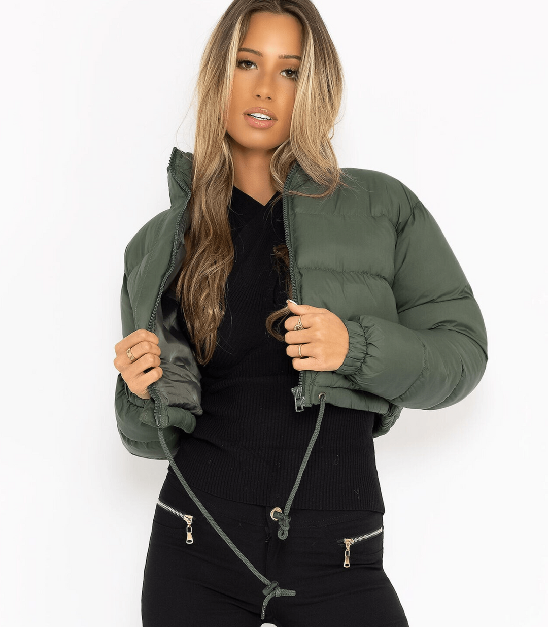 Pufferjacke mit Kordelzug - Carry