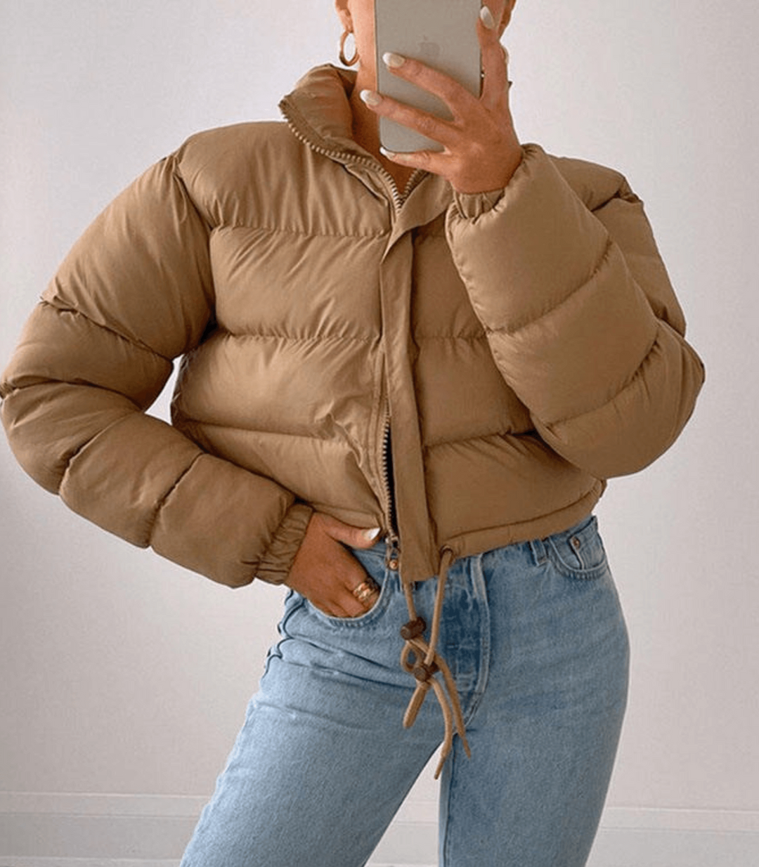 Pufferjacke mit Kordelzug - Carry