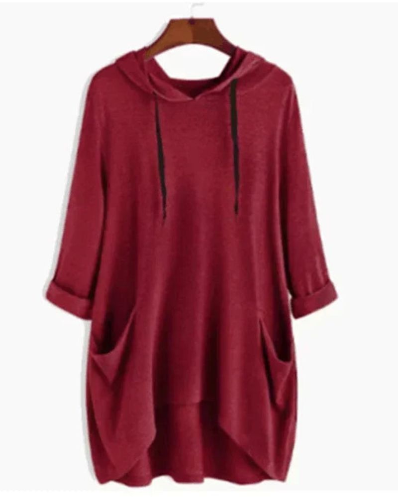 Heidi-Mode | Damen-Kapuzenpullover mit Taschen